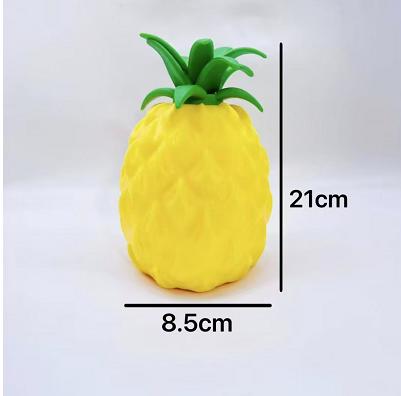 Pineapple Shaped Soft Silicone Sensory Fidget Toy Squeeze Stress Relief Toy for Adults and Kids Durable and Portable