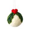 Wool Ball Christmas Ornament Handmade Felt Balls Christmas Tree Hanging Ornaments for Vintage Xmas Holiday Farmhouse Party Decor