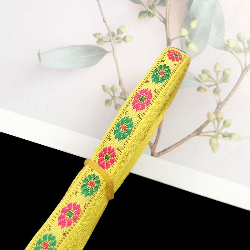 1cm Ethnic Embroidery Lace Trim for Dance Costume and Clothing Accessories