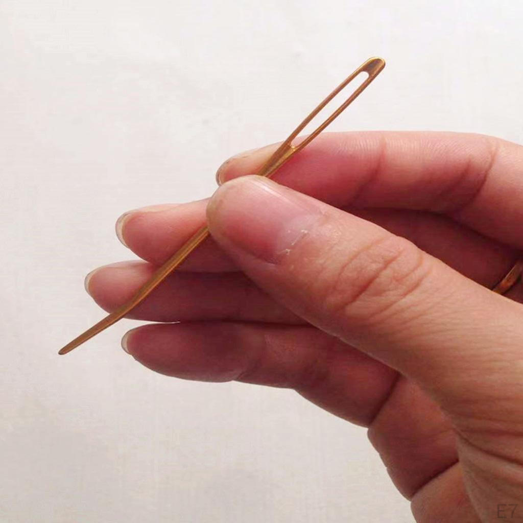 2 Pieces. Aluminum Darning Sewing Lacing Woolen