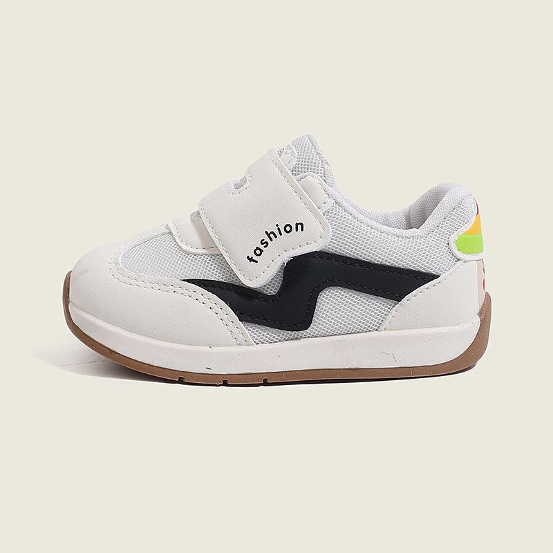 Baby Walking Shoes with Magic Tape, Soft Sole, Breathable Mesh for Spring and Autumn, Non-Slip Unisex Sneakers for Toddlers