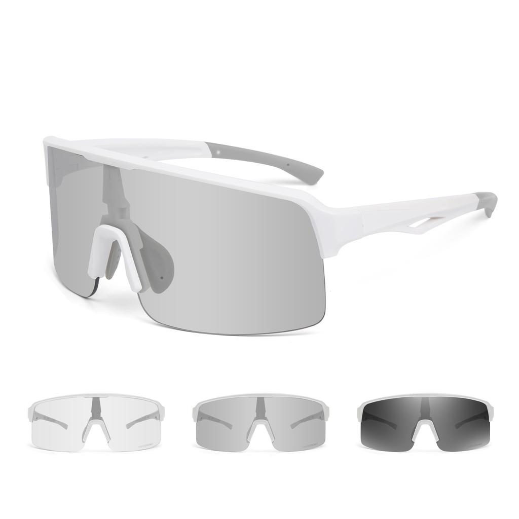 New bicycle road bike cycling glasses, day and night dual-use, photochromic, suitable for mountain climbing and running sports