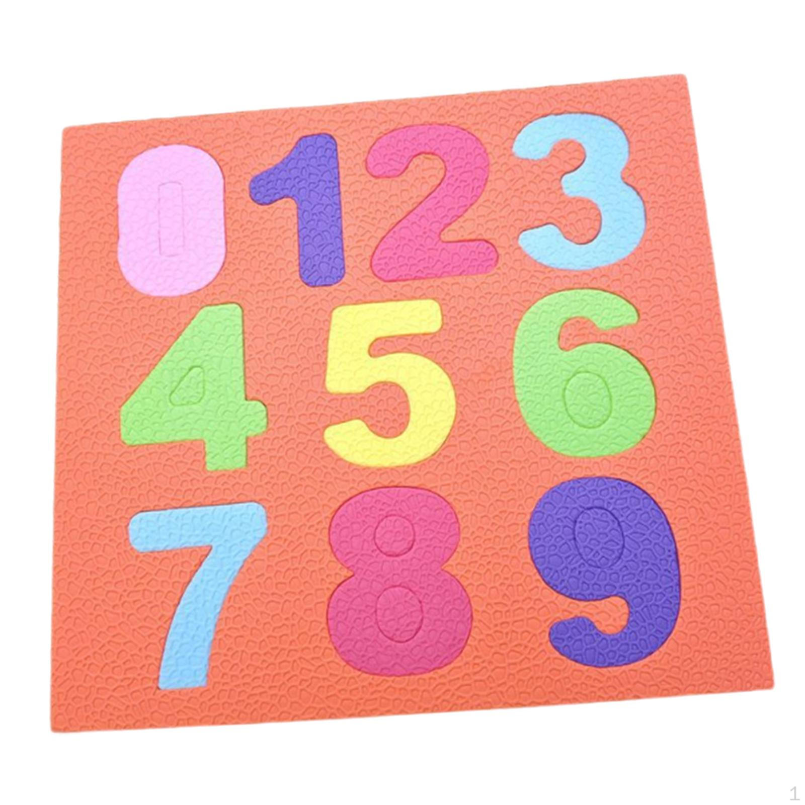 

Children s Shape Puzzle with EVA Foam Educational Board, Fun Activity Mat, Sensory Learning Toy Number