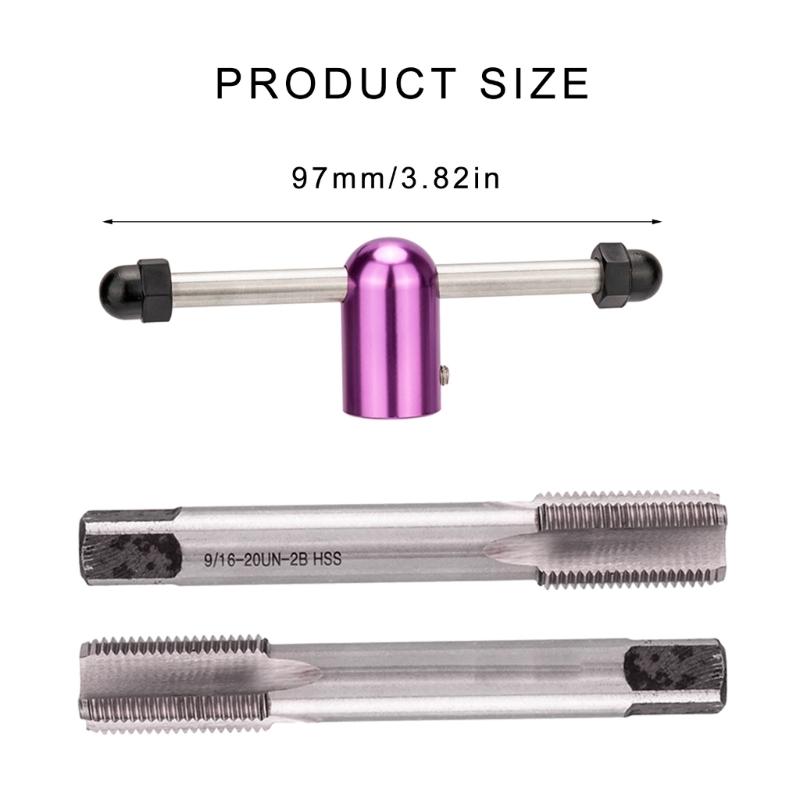 Εργαλείο Εργαλειοθήκη Σπειρώματος Τρύπας Δισκοβραχίονα Ποδηλάτου Εργαλείο Βιδώματος Σπειρώματος Πεντάλ Δισκοβραχίονα Ποδηλάτου Εργαλείο Δισκοβραχίονα από Χάλυβα Υψηλής Ταχύτητας