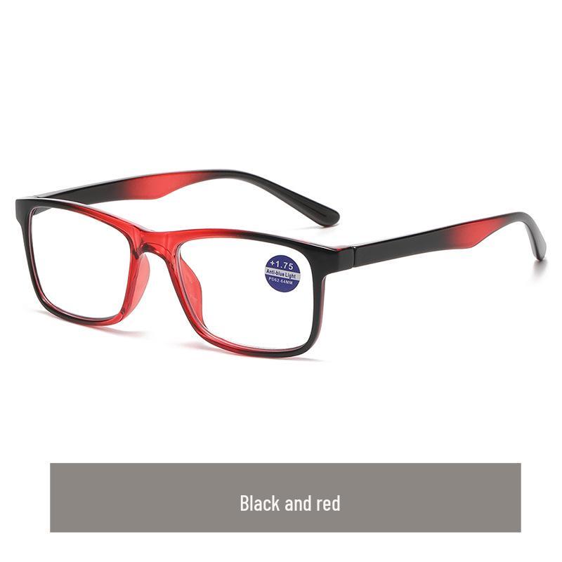 Women's Square Anti-Blue Light Glasses: Stylish, High-Definition, Progressive Color Reading Lenses