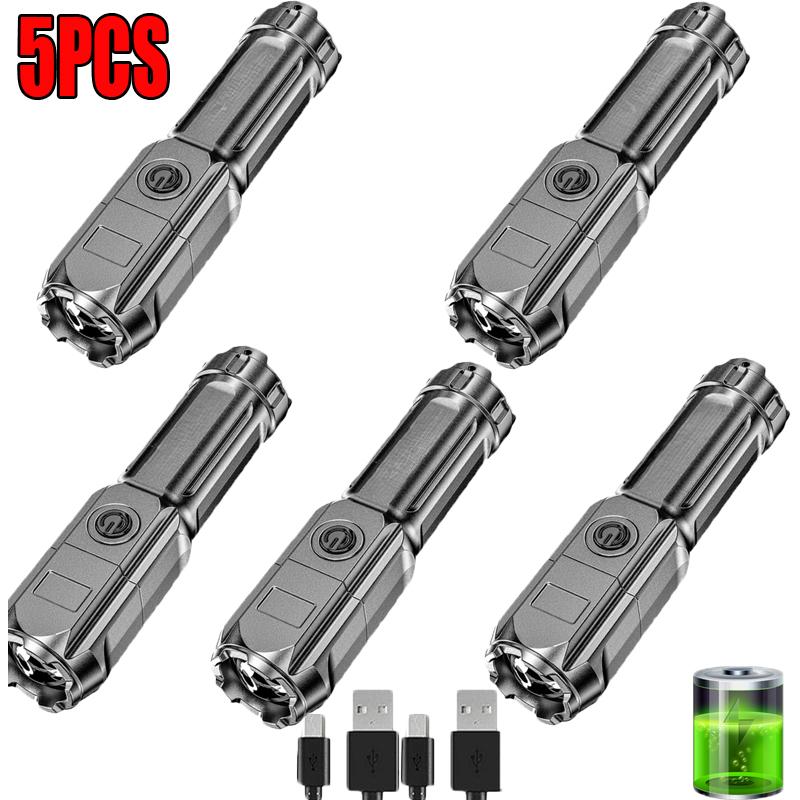 Powerful LED Flashlight 100000 Lumen Tactical Flashlights Rechargeable USB 18650 Waterproof Zoom Fishing Hunting LED Flashlight