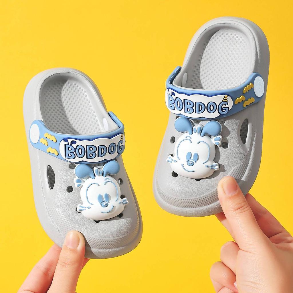 Babu bean children's slippers summer new cartoon hole shoes home non-slip cool slippers comfortable casual beach shoes