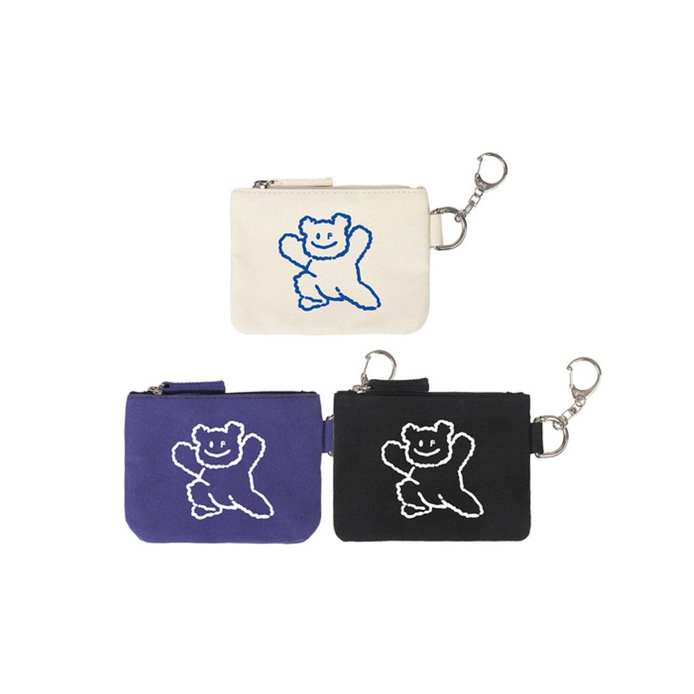 GRAVER [UNISEX] Bear Keyring Card Wallet Keyring