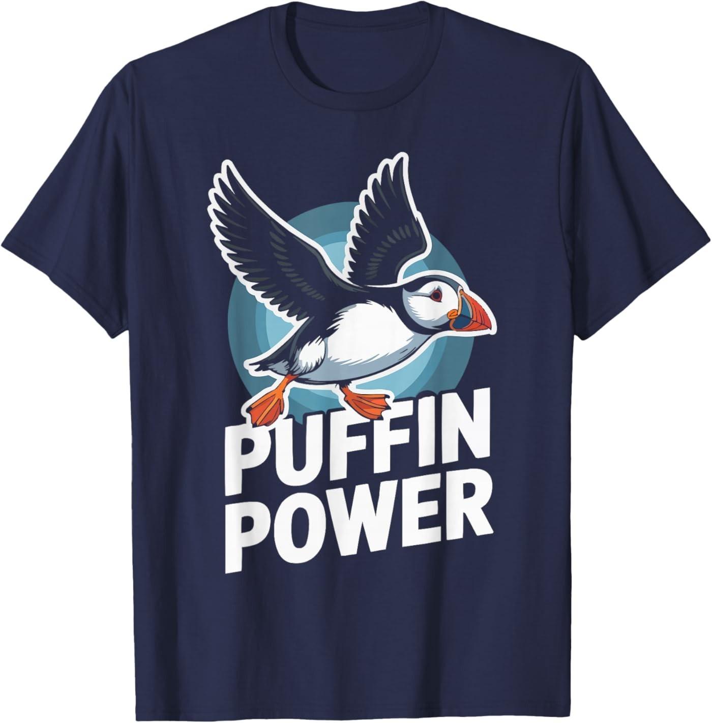 Puffin Diving Bird Lover Seabird Ornithology T-Shirt S разноцветный