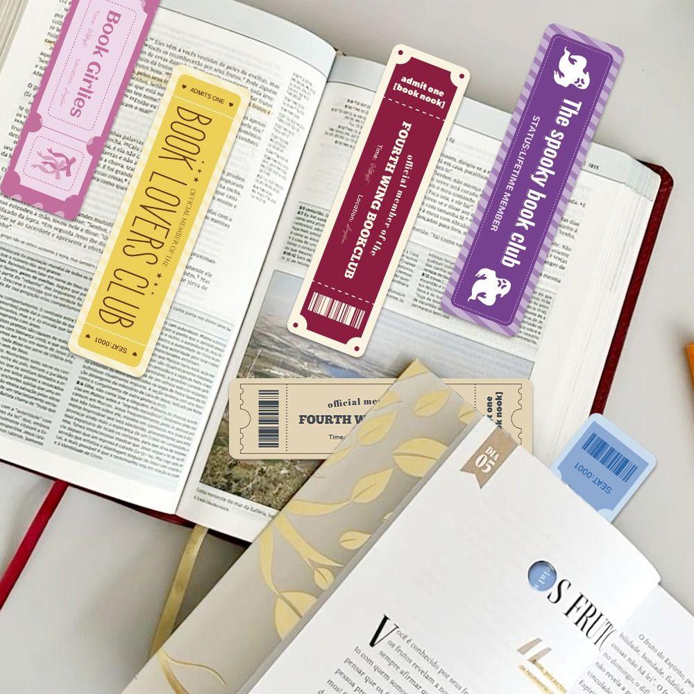 30pcs Rectangular Bookmark Book Lovers Pagination Mark Reading Book Clip  School Office Supplies