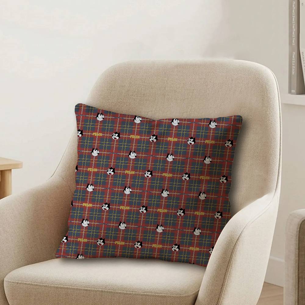 FFelix Cartoon The CCat Lucky Dragon Pillow Cover Sofa Cushion Cover Home Room Decoration Children Gift
