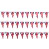 Union   Bunting Flag Union   Triangular   with 30 Flags 33ft British Street Party Decorations