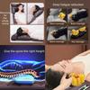 10 Vibration Motors Massage Heating Pad Full Body Massager Cushion Neck Back Waist Legs Compress Kneading Massage Mat