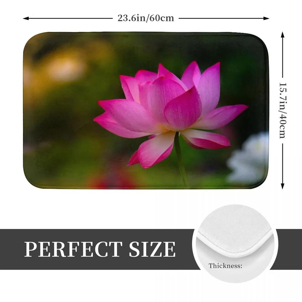 Lotus Flower Doormat Kitchen Entrance Home Floor Mat Non-slip Carpet Rug for Bedroom Footpad Mats