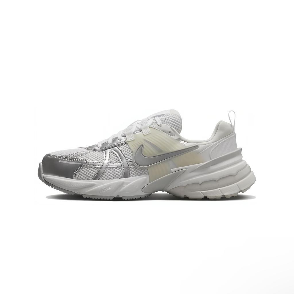 Nike V2K Run Abriebfest Atmungsaktiv Niedrig geschnitten Laufschuhe Damen Pink Weiß Silber FD0736-104(Team15-)