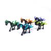 MOC Halloween 59228 Mittelalterliches Skelett Flammenpferd Bausteine Set Feiertagsdekorationen Spielzeug Für Kinder Geburtstag Weihnachten Geschenke