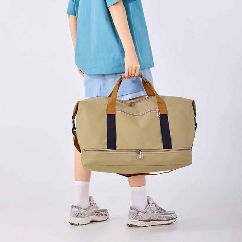 Damen Sporttasche, Trocken- und Nasstasche, Handtasche, Multifunktions-Schwimmtasche, Schultertasche, Wochenend-Fitnesstasche, Yoga-Schuhe, Tagesrucksack