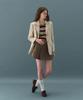 DRAWFIT WOMEN Double-Welt Suede Single Blazer [Ash Cream]