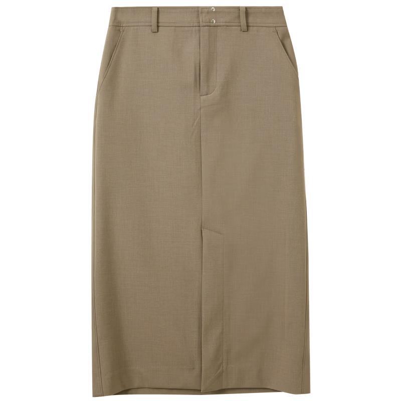 Sancai 2026 Summer High-Waist Straight Long Skirt