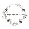 Victorian Rose Flower Link Bracelet Alternative Occult Wristchain Women Jewelry