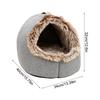 Pet House for Small Dog Cat Bed House Portable Enclosed Plush Pet Kitten Nest Winter Warm Soft Pet Cave Kennel Deep Sleep Sofa