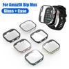 Glass+PC Case For Amazfit Bip Max Screen Protector Anti-scratch Film Bumper Protective Case Cover For Amazfit Bip Max Accessorie