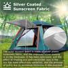 6-7 People Foldable Quick Setup Family Tent Large Tent Folding Tents Two Layer Backpack Tents Sunshade Outdoor Camping Tent