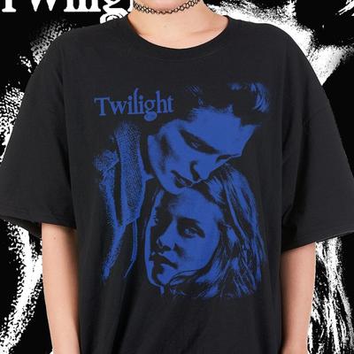 Retro Twilight Tshirt Edward Cullen Tshirt Loose Fit Unisex Heavyweight Pure Cotton Streetwear Top Harajuku T Shirts