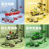 Aircraft Carrier Helicopter Missile Armored Vehicle Assembly Building Block Toy For Kids Diy Construction Toy