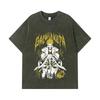 275 GSM Washed T-shirts 100% Cotton Gachiakuta V3 Enjin Print Unisex Heavy Cotton T Shirt