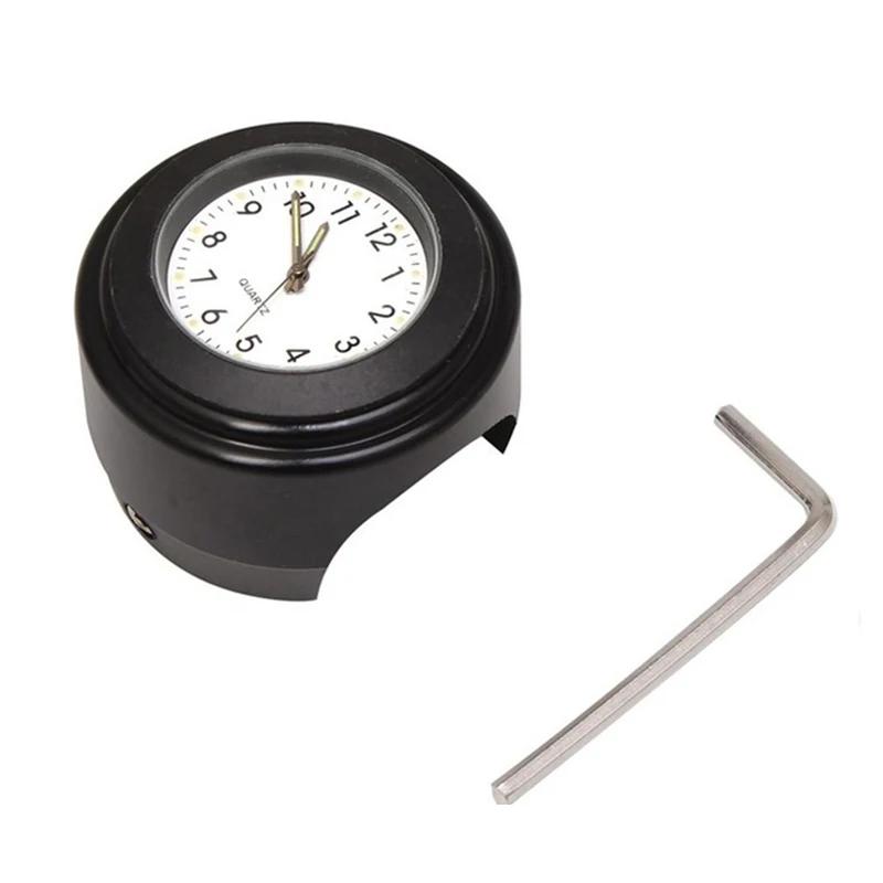 

Universal 7/8 Motorbike Clock Dustproof Quartz Clock Waterproof Handlebar Mount Watch Motorcycle Timetable Clock With Wrench