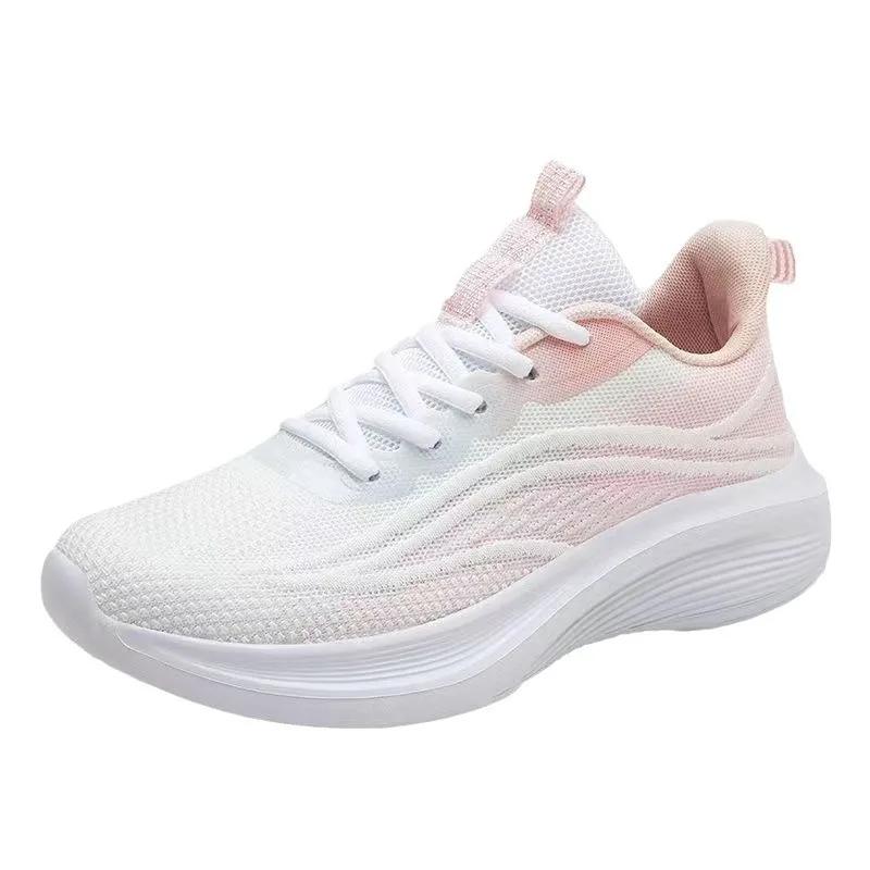 Fashion Lightweight Women's Mesh Breathable Running Shoes 2024 Casual Women's Lace Up Outdoor Sports Vulcanized Shoes