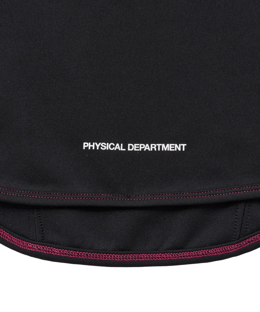 PHYPS MOTORCYCLE Womens Curve Line Crop Short Sleeve Red