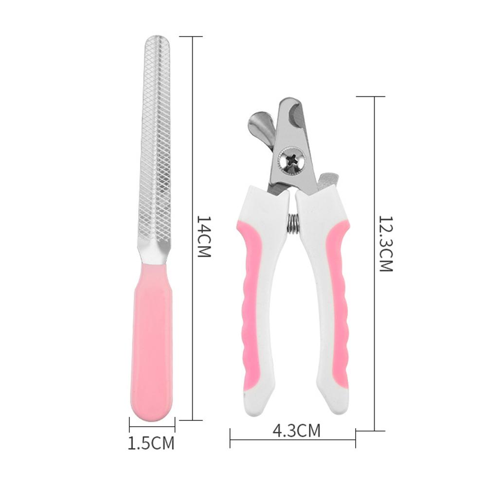 Pet Dog Nail Scissors With Nail File Professional Stainless Steel Nail Clipper Grooming Trimmer Pets Accessories