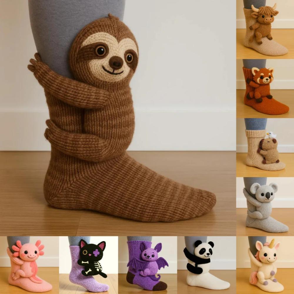 Hot Animal Socks Christmas Knitted Floor Socks Warm Socks Knitted Unicorn Socks Animal Socks