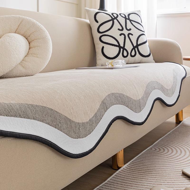 Chenier Irregular Sofa Cushion Universal In All Seasons, Special-Shaped Non-Slip Seat Cushion, Simple And Advanced Sofa Cover Cushion