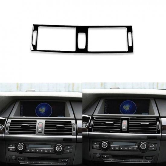 Piano Black Central Air Outlet Vent Frame Sticker For BMW X5 E70 X6 E71 2008-14