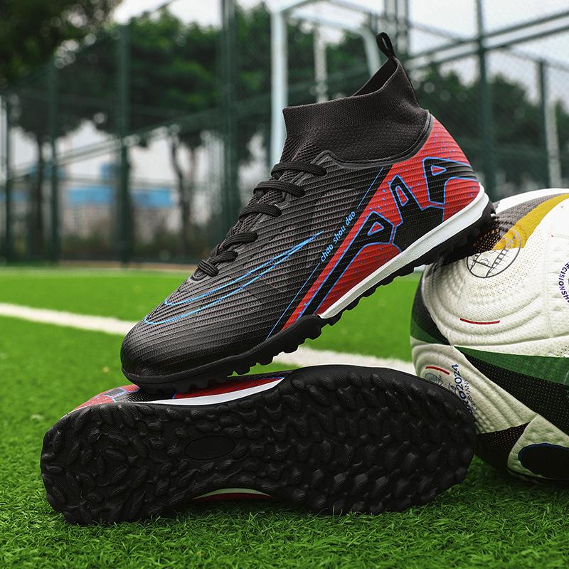 New football shoes Competition grade football shoes Men's high-top spikes Student training shoes Football game sports shoes