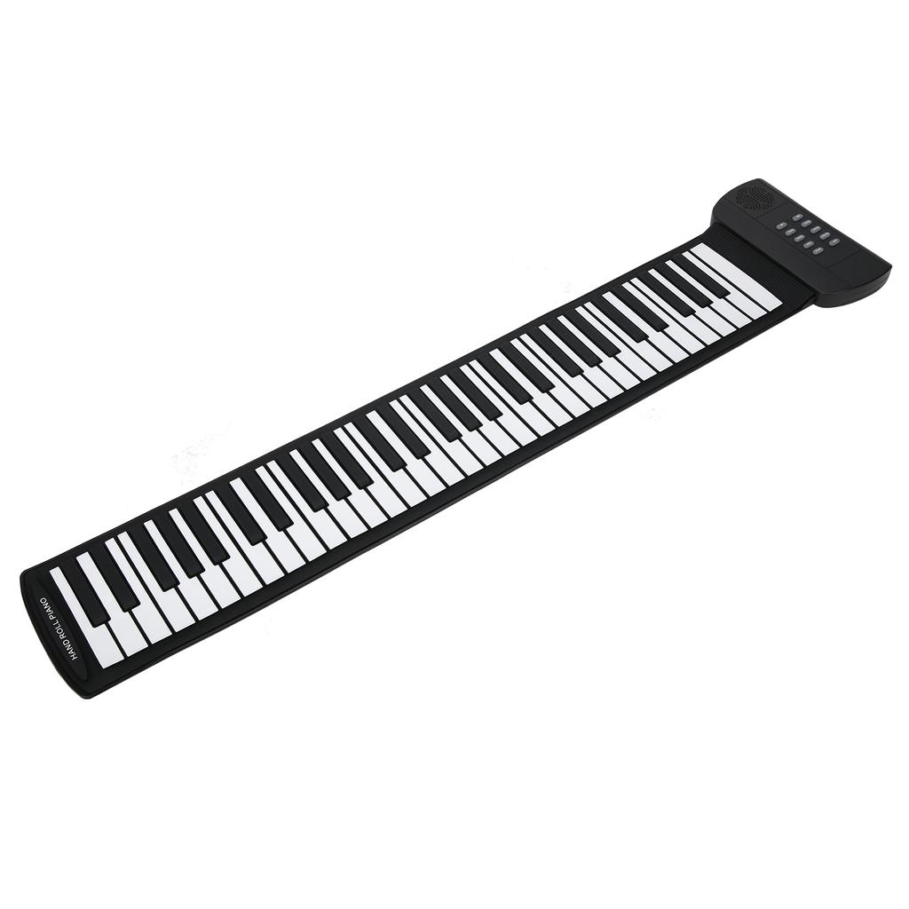 Hand Roll Piano 61 Key Foldable Silicone Rechargeable Electric Keyboard Musical Instrument