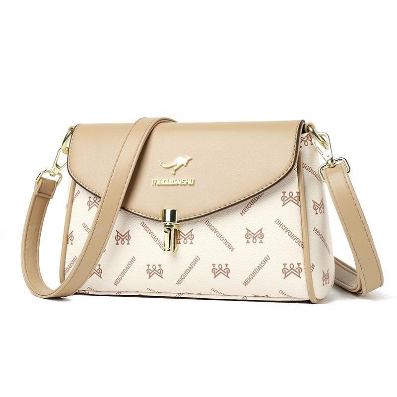 

Сумка из натуральной кожи в нишевом стиле, летний подарок для среднего возраста Rice White with apricot