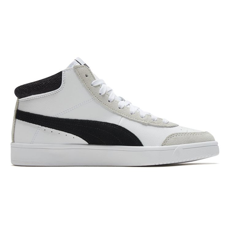 Puma Court Legend Mid White Black Unisex Sneakers 371119-02