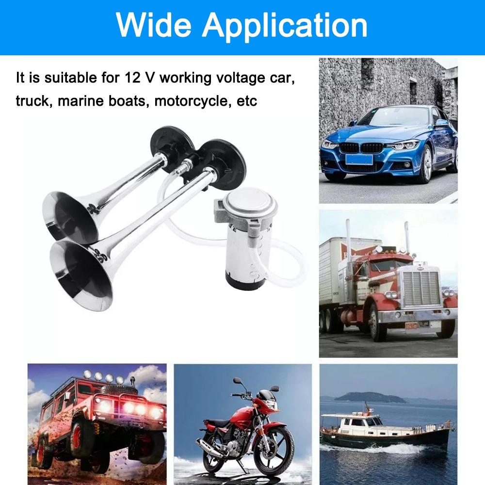 12/24V Electric Air Horn 150dB Loud Air Horn Air Horn With Compressor For Car Truck Marine Boat RV