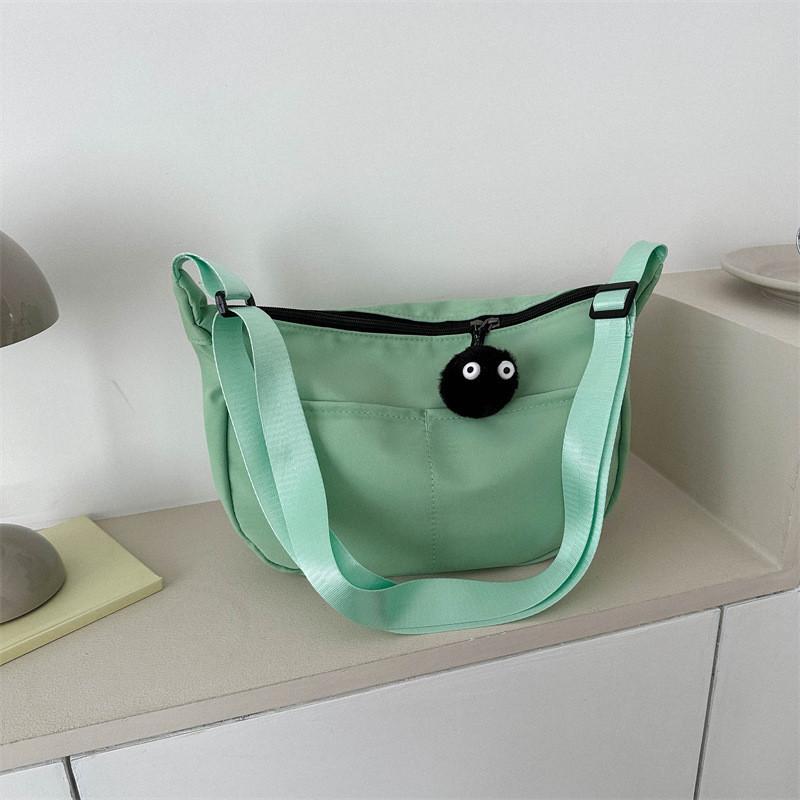 

New Oxford Cloth Tote Bag Women s Shoulder Bag Urban Minimalist Style Lightweight Crossbody Bag зелений
