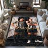 Juventus Customize Your Name Floor Mat Design for Living Rooms Hallway Entryway Bedrooms Anti-slip Rug Decorate Offices Best for Christmas