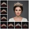 Sparkling Baroque Queen Tiaras Elegant Luxury Crystal Tiara Bridal Wedding Headwear Wedding Bride