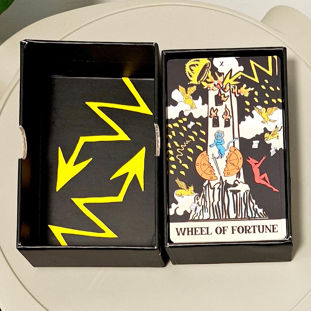 Tower Takeover Tarot Deck in Rigid Box 12*7cm, Unique 79-Card Tarot Set for Transformation & Liberation Double-embossed