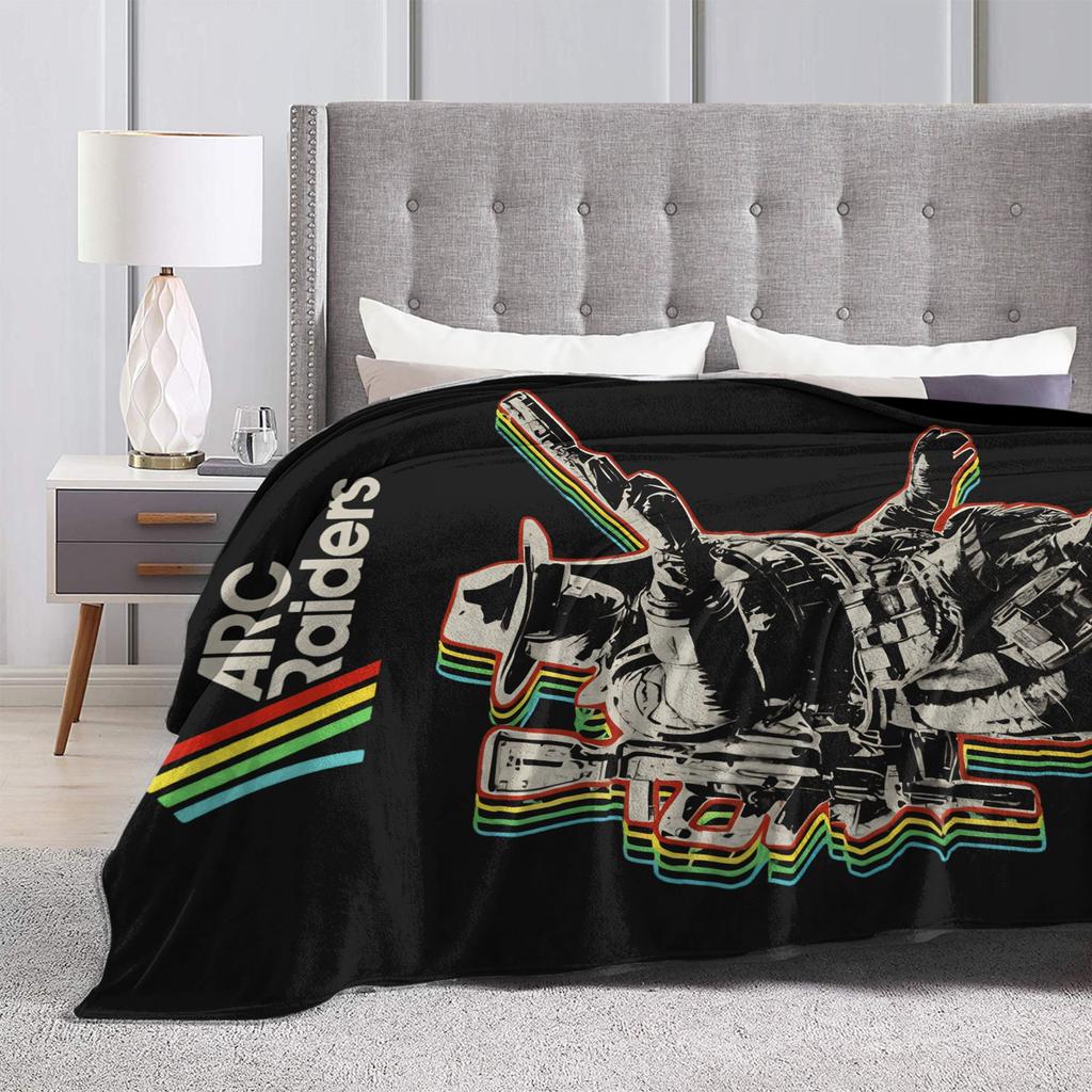 Arc Raiders Blanket Super Warm Pattern Plush Bedding Throws For Girls Boys Couch Chair Sofa Bed Flannel Bedspread Bed Cover