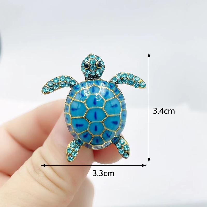 Trendy Personalisierte Schildkrötenförmige Brosche Kreative Schöne Tierbrosche Party Casual Brosche Kleidungszubehör Geschenke