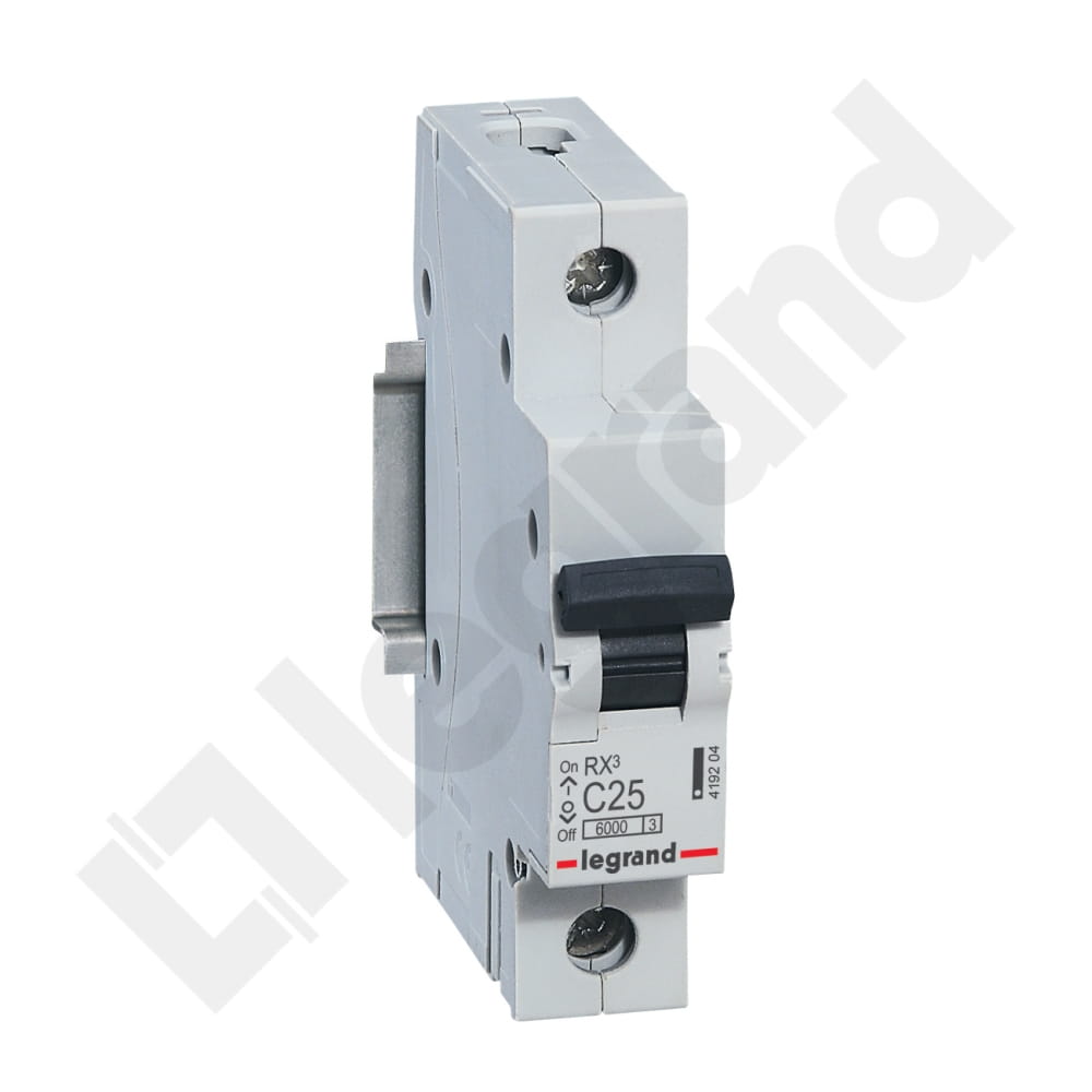 Circuit breaker 1P C 25A 6kA AC S301 RX3 Legrand 419204
