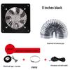 Powerful Silent Kitchen Window Exhaust Fan – Metal Square Oil & Smoke Extractor
